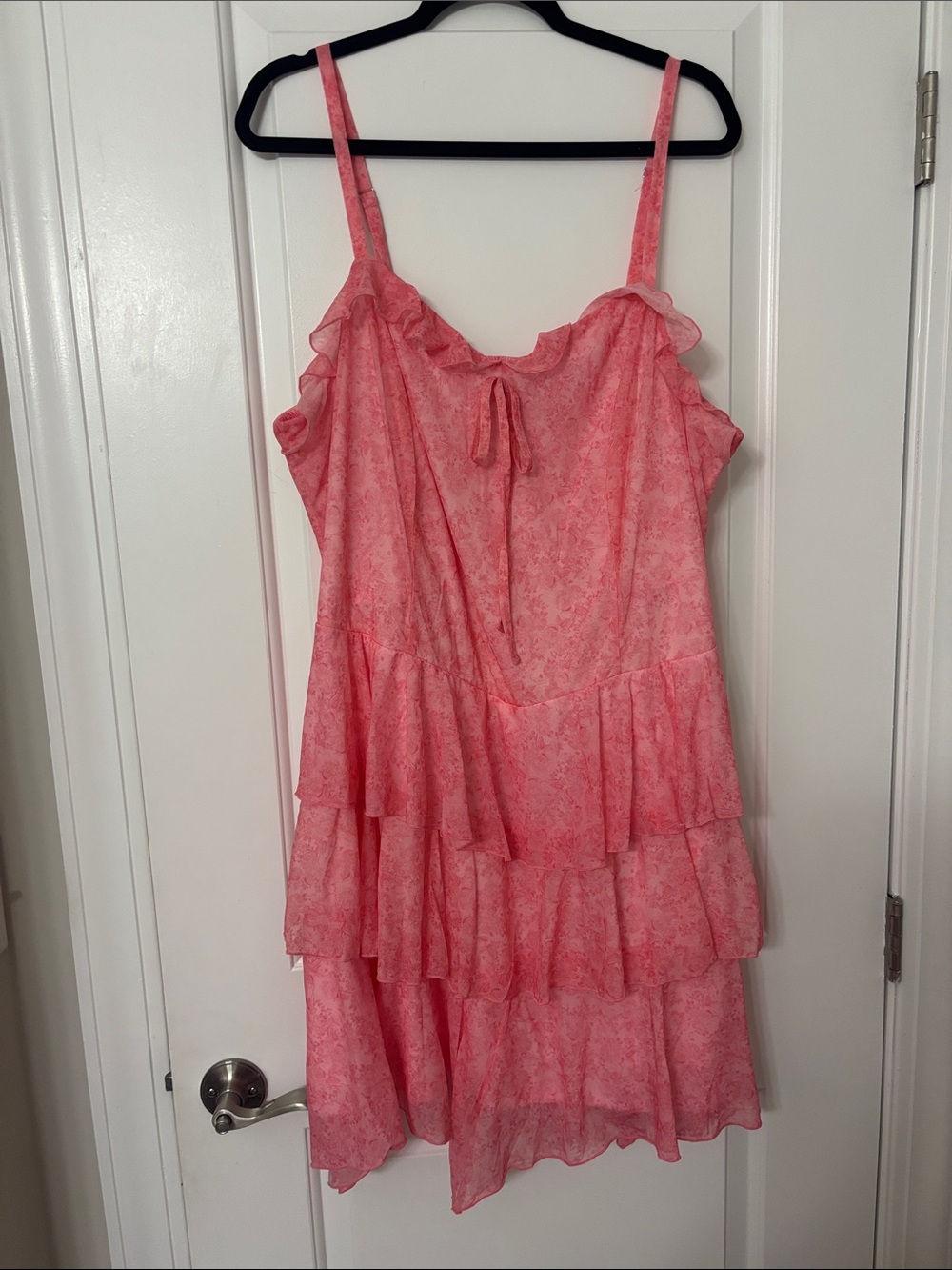 wild fable Pink Ruffle Tiered Mini Dress